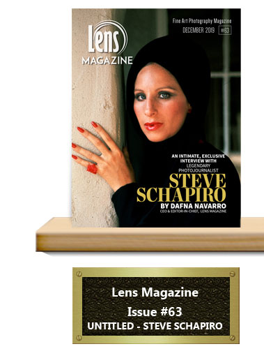 Steve Schapiro exclusive interview on Lens Magazine. December 2019 Issue #63. On the cover: Barbra Streisand by Steve Schapiro