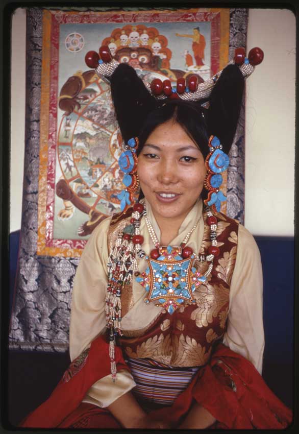 Sikkimese princess in ceremonial dress
Alice S. Kandell © Library of Congress Prints and Photographs Division Washington