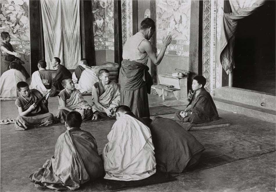 Buddhist monks inside temple, Sikkim
Alice S. Kandell © Library of Congress Prints and Photographs Division Washington