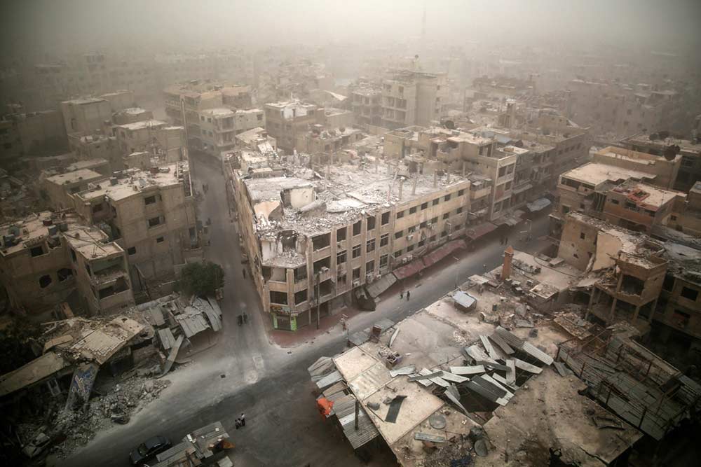 Life Under Siege.
Sameer Al-Doumy/ AFP © All Rights Reserved.
