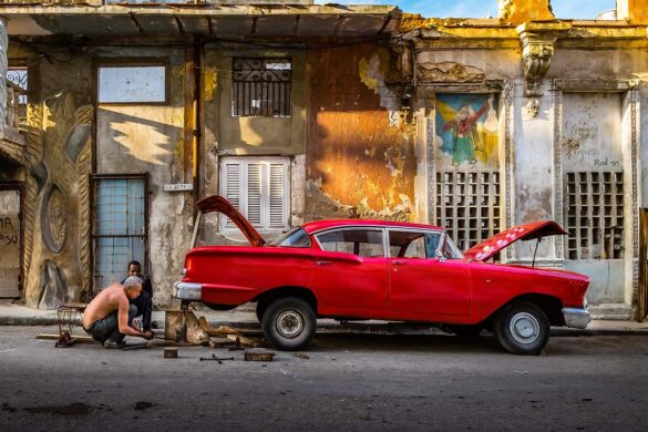 CUBAN REPAIR SHOP. Havana, Cuba 2016. Michael Chinnici © All rights reserved.