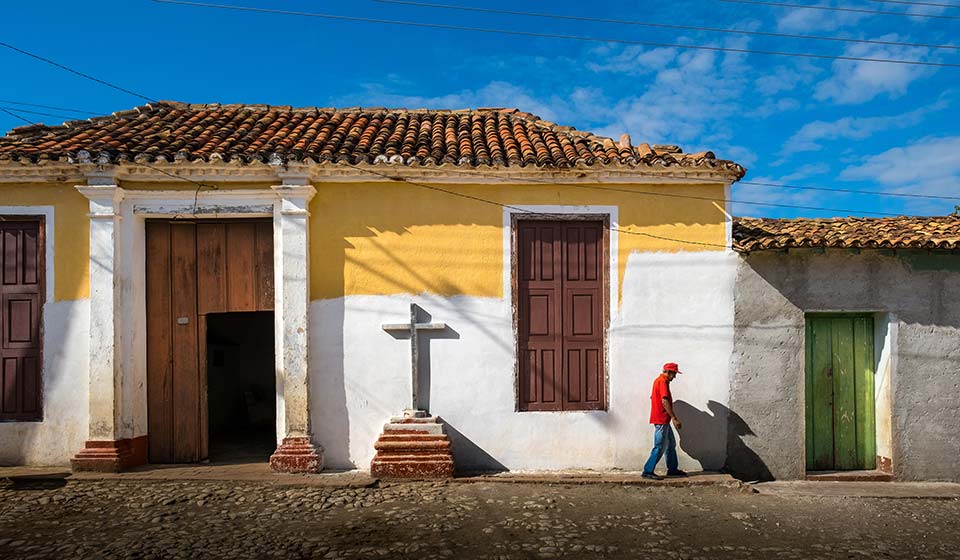 THE MAN, THE CROSS, AND THE SHADOW Trinidad, Cuba 2019. Michael Chinnici © All rights reserved. 