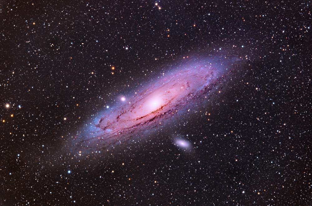 The Andromeda Galaxy (Messier 31) is the closest Galaxy to our own Milky Way. It lies in the constellation of Andromeda and is 2.5 million light-years away from us. I took this photo in Buckinghamshire, England, after over four hours of exposure time.
Kasra Karimi © All rights reserved.