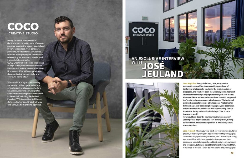 COCO Creative Studio © All rights reserved. Lens Magazine. An exclusive interview with Jose Jeuland