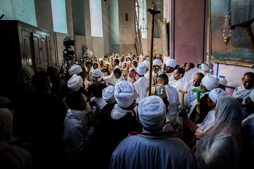 Zewdi and Damte join the praying members of the community in dancing and beautiful traditional songs.
Meital Dor © All rights reserved. 