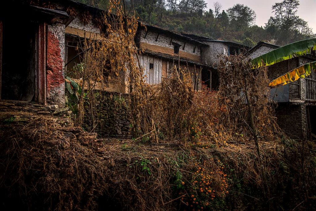 Nearly 40 percent of the homesteads in the villages have been abandoned. 
Mick Stetson © All rights reserved.