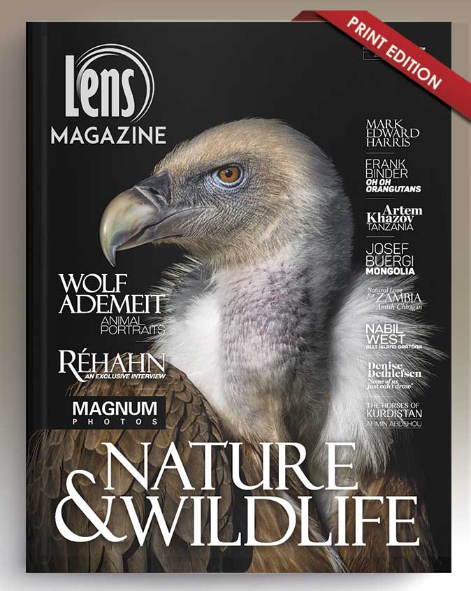 Nature & Wildlife. Lens Magazine April Issue #115. 2024. Print Edition.
