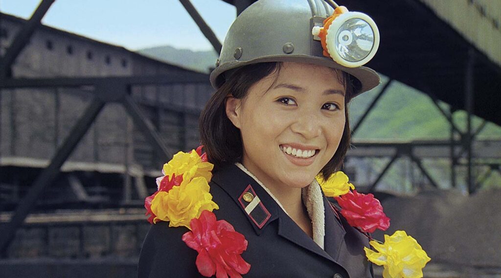 Comrade Kim Yong Mi played by Han Jong Sim in "Comrade Kim Goes Flying."