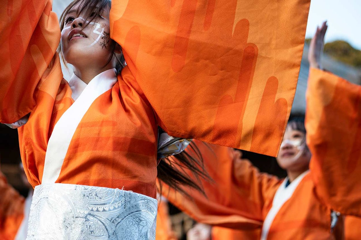 Children’s festival. 
Boys take part in the children’s hadaka matsuri, held earlier in the day before the men’s rite; their loincloths bear the names of their local schools.
Costanza Rossi © 
All rights reserved