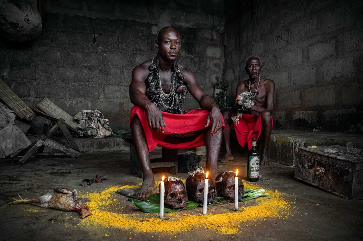 Portrait of a priest of the Temple of Thunder during a Vodun rite
 (Benin, 2026) 
Roberto Pazzi © 
All rights reserved. 